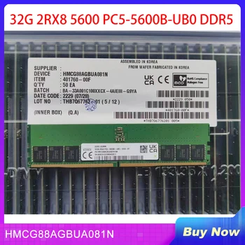 1 шт. для SK Hynix Настольная память RAM 32GB 32G 2RX8 5600 PC5-5600B-UB0 DDR5 UDIMM HMCG88AGBUA081N