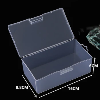 1 шт. Прямоугольная коробка для хранения PP05 Полифенилен Прозрачная Для хранения банковских удостоверений личности, монет, фотографий, контейнера для сбора фотографий