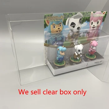 10 шт., защитная коробка для животных, тройной набор amiibo, прозрачная коробка для хранения, коробка для сбора