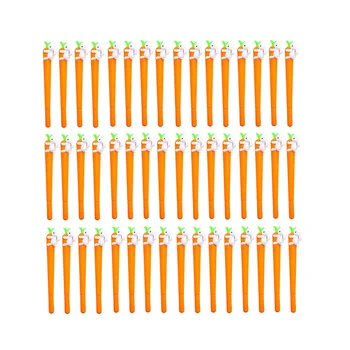 100X Морковный Кролик, Чернильная ручка, Пасхальный подарок, Украшение для Пасхальной вечеринки, Шариковая ручка для офиса, школьные принадлежности