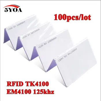 100шт 5YOA Гарантия качества EM ID КАРТА 4100/4102 reaction ID карта 125 кГц RFID карта подходит для контроля доступа Посещаемость времени
