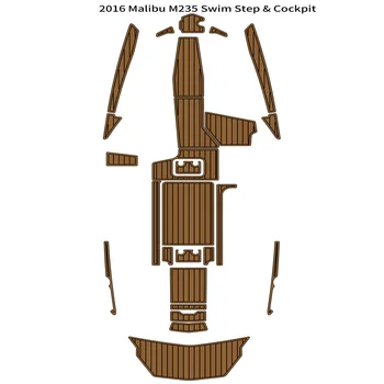 2016 Malibu M235 Плавательная платформа Кокпит Коврик для лодки EVA Пена Тиковая палуба коврик для пола