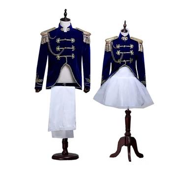 2019 Элегантные смокинги для жениха, 3 пуговицы из королевского синего бархата (куртка + брюки) Сшитый на заказ Официальный свадебный костюм для шафера