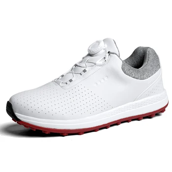 2021 Мужская обувь для гольфа из натуральной кожи, Уличная водонепроницаемая противоскользящая Дышащая Обувь для гольфа, Большие размеры 47