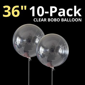 36-дюймовые Прозрачные Воздушные шары Bobo На День Рождения 10 шт.