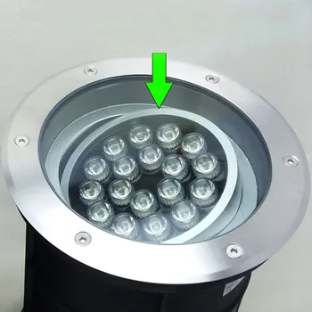 (5 шт./лот) Затемняемый 18 Вт 24 Вт 250 мм Ac85-265v/dc12v IP68 Светодиодный Подземный Светильник СВЕТОДИОДНЫЙ Напольный светильник для садовой дорожки