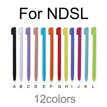 5шт 12 цветов Многоцветная Пластиковая Ручка с сенсорным экраном, Стилус, Портативная Ручка, Набор Сенсорных Ручек для NDSL DS LITE