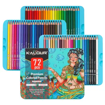 72 шт., цветные карандаши, Профессиональный масляный цветной карандаш, 72 цветных грифеля, художественная раскраска, Карандаш для рисования, Масляная цветная кисть