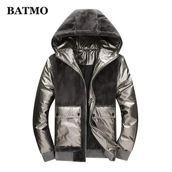 BATMO 2021, новое поступление, зимние куртки с капюшоном на 90% белом утином пуху, мужские утепленные теплые парки