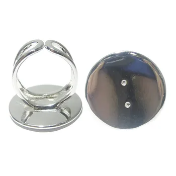 Beadsnice латунная регулируемая кольцевая основа для большинства модных украшений diy оптом 16 мм настройки колец /заготовки колец ID8130