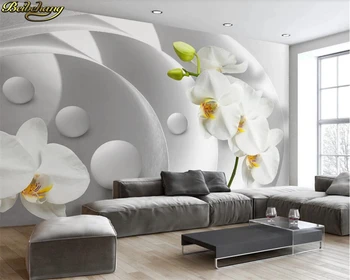 beibehang Пользовательские 3D обои фреска 3d стерео цветок фаленопсиса тв фон обои домашний декор papel de parede