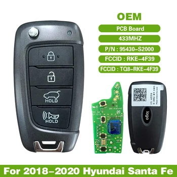 CN020198 Оригинальная печатная плата с 4 Кнопками дистанционного ключа для Hyundai Santa Fe 2019 + P/N: 95430-S2000, TQ8-RKE-4F39
