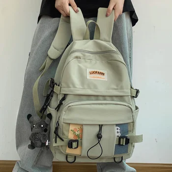 DCIMOR Новый водонепроницаемый нейлоновый женский рюкзак Женский высококачественный школьный рюкзак для девочек-подростков Дорожный рюкзак большой емкости Mochila