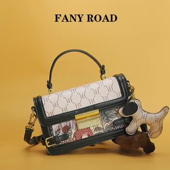 FANYROAD Light Люксовый бренд 2023, Новая женская сумка Премиум-класса, Летняя сумка через плечо с принтом, Ручная дизайнерская сумка