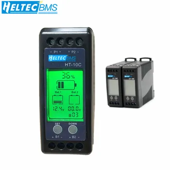 Heltec 12V Свинцово-кислотный Аккумуляторный Эквалайзер 10A Активный Балансировщик Lipo/Lifepo4, подключенный параллельно Последовательно, ЖК-измеритель для 24/36/48 В/96 В