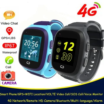 LT31 4G Смарт-часы Детские GPS WIFI Видеозвонок SOS IP67 Водонепроницаемые Детские Умные Часы Камера Монитор Трекер Местоположение Телефон Часы