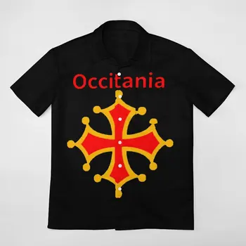 Occitania Occitanie Occitan Рубашка с короткими рукавами, лидер продаж, футболка в винтажном стиле, размер Eur