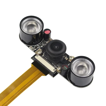Raspberry Pi Zero 5-Мегапиксельная Камера Широкоугольный Модуль веб-камеры 130 ° Камера Ночного Видения + 2шт ИК-ламп для Raspberry Pi Zero 2 Вт 1.3