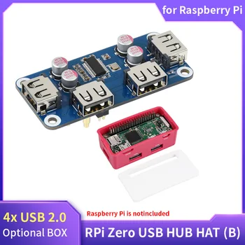 Raspberry Pi Zero USB HUB HAT (B) Плата расширения 4x расширенных порта USB 2.0 Дополнительная коробка USB-концентратора для raspberry Pi Zero W WH