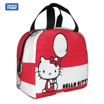 Sanrio Hello Kittys Изолированная Сумка для Ланча для школьников Офисный Мешок для Ланча Портативный Термоохладитель Коробка для Ланча Сумка Подарок