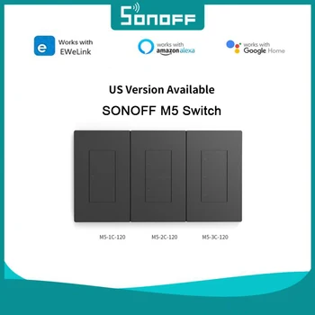 SONOFF M5 SwitchMan Умный Настенный Выключатель Приложение Дистанционное Управление Голосовое Управление Таймер Работа С Alexa Google Home Алиса И Siri