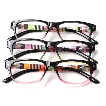 Turezing / Модные мужские и женские очки для чтения в прямоугольной пластиковой оправе с принтом, очки для чтения с пружинным креплением, очки по рецепту