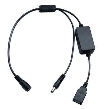 USB-адаптер 5,5x2,1 мм Женский до 5,5x2,1 мм Мужской USB-разъем-розетка Зарядный баррель Адаптер питания для 12V 5V Прямая доставка
