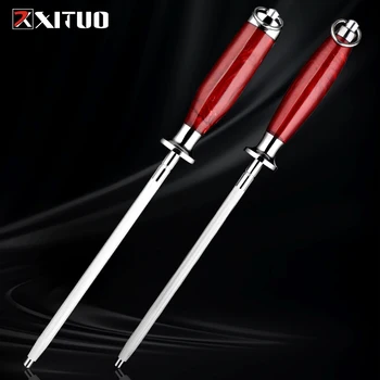 XITUO Профессиональная заточка ножей, стальной стержень для хонингования, ручка из смолы, восстанавливает и подгоняет лезвия кухонных ножей и режущих инструментов