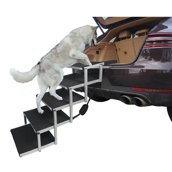 алюминиевая лестница для домашних собак для автомобиля складные портативные ступеньки для больших собак легкий пандус для домашних животных
