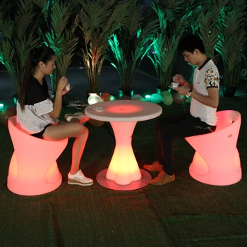 Барная мебель пластиковый стул led bar lounge chair светодиодный барный стул с RGB 16 цветами