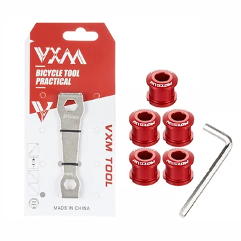 Болты для велосипедной цепи VXM, односкоростные/двухскоростные винты для дисковой цепи, подходят для велосипедной рукоятки и кольца цепи, 5 шт. в партии
