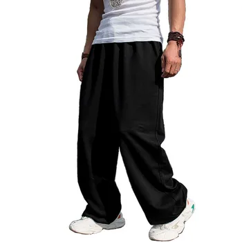 Большие размеры, спортивные штаны в стиле хип-хоп, Мужские повседневные Джоггеры-шаровары, Свободные мешковатые широкие брюки, уличная одежда, спортивные штаны, одежда