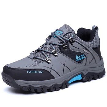 Брендовые мужские походные ботинки, водонепроницаемые кожаные кроссовки, Мужская обувь для альпинизма, Нескользящая Рабочая повседневная обувь для треккинга на открытом воздухе