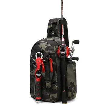 Водонепроницаемая уличная мужская дорожная сумка для рыбалки на одно плечо, Тактический рюкзак для хранения