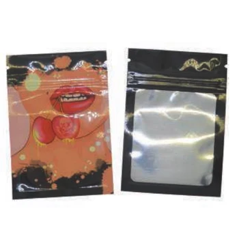 Водонепроницаемые сумки для хранения с вишневым узором для сексуальных девушек С окошком, Сумки на молнии 7x10 см, Экологичная пластиковая упаковка для конфет