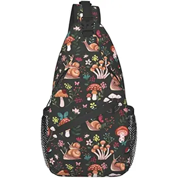 Волшебная сумка-слинг с грибами, многоцелевые сумки через плечо, Дорожный Походный нагрудный рюкзак для женщин и мужчин