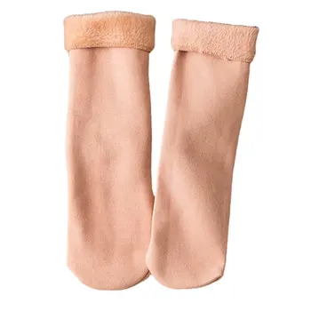 Высокие гольфы, осенне-зимние термоноски из искусственного нейлона, универсальные утолщенные домашние носки для пола, противоскользящие зимние носки, сохраняющие тепло