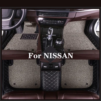 Высококачественный индивидуальный двухслойный съемный автомобильный коврик с ромбовидным рисунком для NISSAN Rogue Pathfinder X-Trail T32 (7 мест)