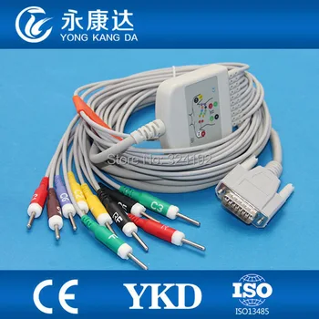 Горячая продажа для Edan model 10 Lead ECG ЭКГ кабель IEC Din 3.0 leadwires