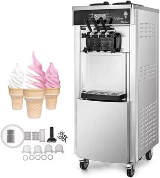 Горячая продажа Машины для производства мороженого Коммерческие мороженицы Вертикальная машина для мягкого мороженого из нержавеющей Стали