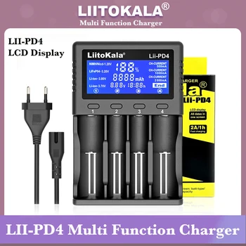 Горячее зарядное устройство LiitoKala Lii-PD4, Lii-S4, Lii-500S, Lii-S6 для 18650 26650 21700 AA AAA 3,7 В/3,2 В/1,2 В литиевых NiMH-аккумуляторов