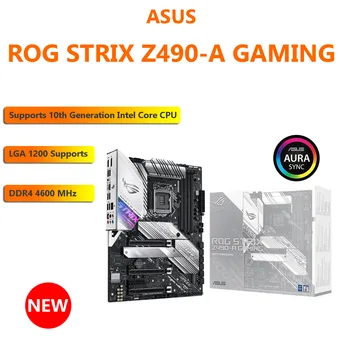 Для ASUS ROG STRIX Z490-Игровая материнская плата Intel Z490 LGA 1200 (Intel 10-го поколения) Z490 SATA 6 ГБ/сек. ATX Материнская плата Intel