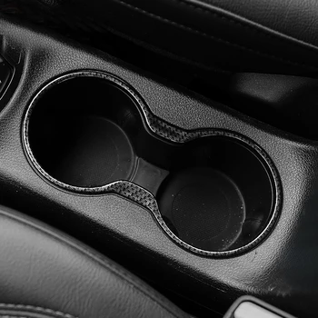 Для Jeep Compass 2017 2018 ABS матовый/из углеродного волокна автомобильный передний стакан для воды, декоративная рамка, отделка, аксессуары для укладки автомобилей, 1 шт.