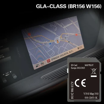 Для Mercedes GLA-CLASS (BR156 W156), карта Европы, Польша, Нидерланды, 32 ГБ SD-карты