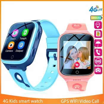 Для детей, Умные телефонные часы с Видеозвонком, Водонепроницаемые часы для мамы и детей, GPS-монитор Для мальчиков и Девочек, SOS, Детские спортивные цифровые часы, трекер