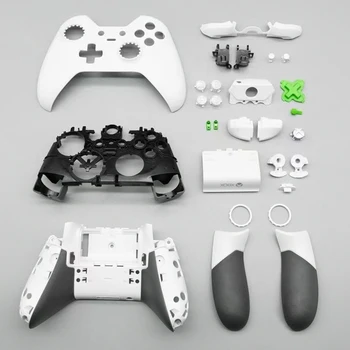 Для контроллера Xbox One Elite Series 1 Белый Сменный корпус Лицевая панель Передняя крышка Верхний Нижний корпус Запчасти для ремонта крышки батарейного отсека