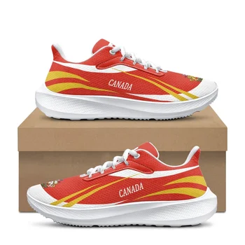 Женские кроссовки с национальным гербом Канады, весна-осень, Легкая дышащая обувь для ходьбы, износостойкая мягкая баскетбольная спортивная одежда