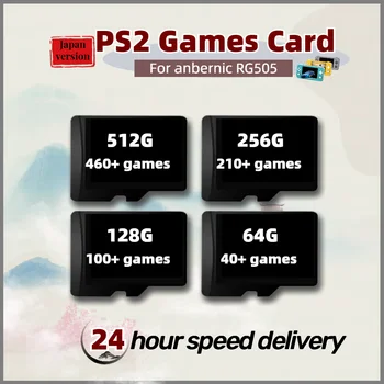 Игровая карта Anbernic RG505 PS2 Японская Версия на всех языках На Заказ TF Box Memory Classic Ретро 512G 460 + 256G 210 + 128G 100 + 64G