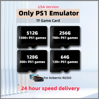 Игровая карта PS1 для Anbernic RG503 Американской версии TF Memory 1500 + 512G Classic Retro Plug & Play 700 + 256G 300 + 128G 120 + 64G RG505