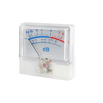 Измеритель уровня VU Датчик Белая панель Светодиодная Подсветка Усилитель мощности Аудио Указатель уровня VU Измеритель